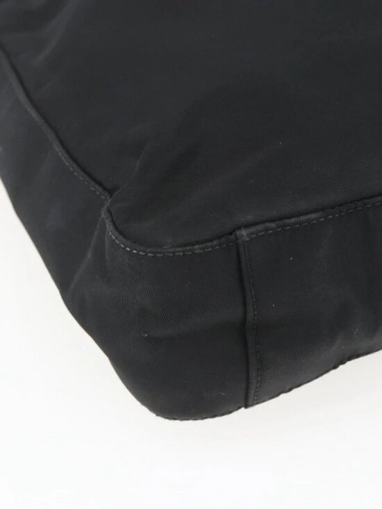 PRADA Shoulder Bag Nylon Black Silver - Picture 7 of 14